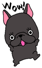 Black French Bulldog Sticker sticker #4951280