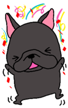 Black French Bulldog Sticker sticker #4951283