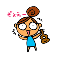 Ukulele Girl and P Nappuru kun sticker #4953208