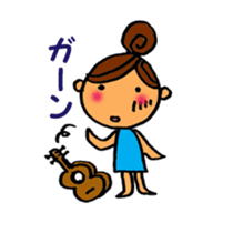 Ukulele Girl and P Nappuru kun sticker #4953209