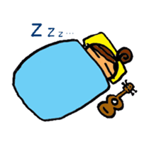 Ukulele Girl and P Nappuru kun sticker #4953215