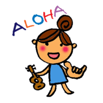 Ukulele Girl and P Nappuru kun sticker #4953218