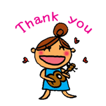 Ukulele Girl and P Nappuru kun sticker #4953231