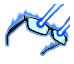 Black edge Glasses sticker #4953465