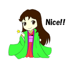 princess of Japanese clothes 2 sticker #4953962