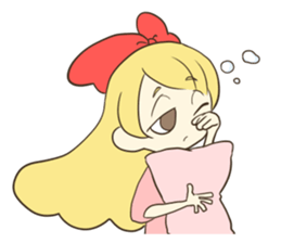 Daily life of the Ribbon girl sticker #4954528