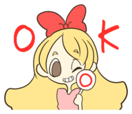 Daily life of the Ribbon girl sticker #4954532