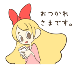 Daily life of the Ribbon girl sticker #4954536