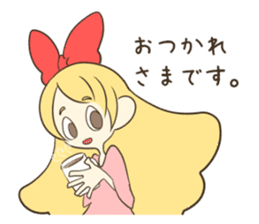 Daily life of the Ribbon girl sticker #4954536