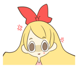 Daily life of the Ribbon girl sticker #4954539