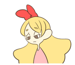 Daily life of the Ribbon girl sticker #4954541