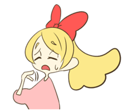 Daily life of the Ribbon girl sticker #4954544