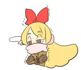 Daily life of the Ribbon girl sticker #4954545