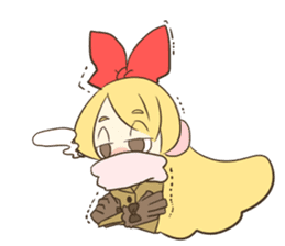 Daily life of the Ribbon girl sticker #4954545