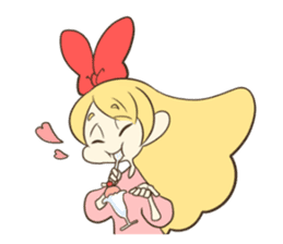 Daily life of the Ribbon girl sticker #4954564