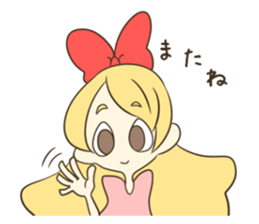 Daily life of the Ribbon girl sticker #4954565
