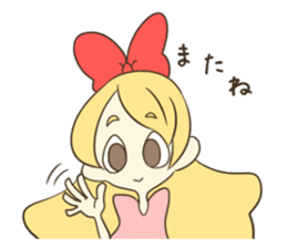 Daily life of the Ribbon girl sticker #4954565