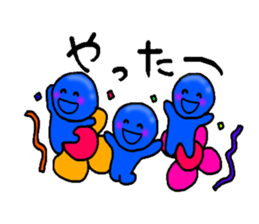 blueblue man"3"The Japanese version sticker #4954843