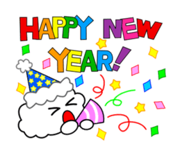 Happy new year of kumomo. sticker #4954886