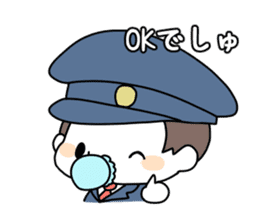 Baby police sticker #4955815