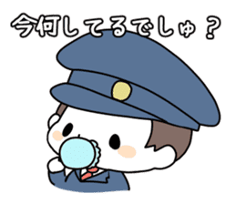 Baby police sticker #4955831