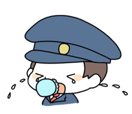 Baby police sticker #4955837