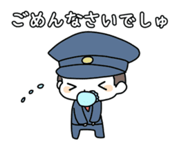 Baby police sticker #4955839