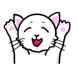 Cat of jade green eyes sticker #4956769