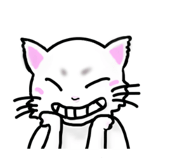 Cat of jade green eyes sticker #4956770