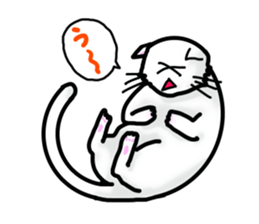 Cat of jade green eyes sticker #4956802