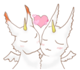 Rabbit dragon sticker #4957651