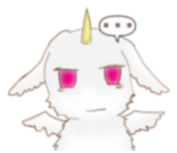 Rabbit dragon sticker #4957663