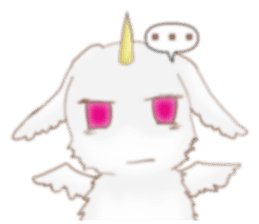 Rabbit dragon sticker #4957663