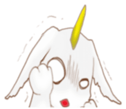 Rabbit dragon sticker #4957667