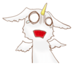 Rabbit dragon sticker #4957672