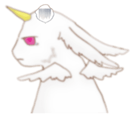 Rabbit dragon sticker #4957674