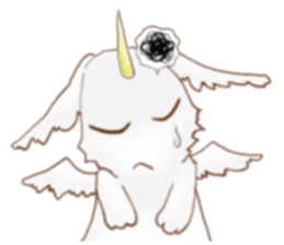 Rabbit dragon sticker #4957675