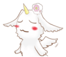 Rabbit dragon sticker #4957682