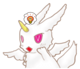 Rabbit dragon sticker #4957685