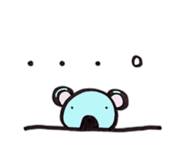 Bear, cat and koala. sticker #4958715