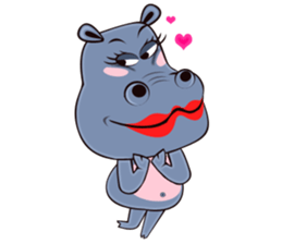 Hugo: top Hippo sticker sticker #4959367
