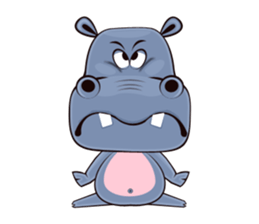 Hugo: top Hippo sticker sticker #4959368