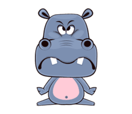 Hugo: top Hippo sticker sticker #4959368