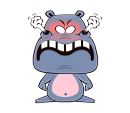 Hugo: top Hippo sticker sticker #4959369