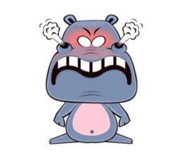 Hugo: top Hippo sticker sticker #4959369