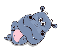 Hugo: top Hippo sticker sticker #4959370