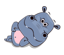 Hugo: top Hippo sticker sticker #4959370