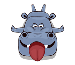 Hugo: top Hippo sticker sticker #4959371