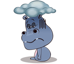Hugo: top Hippo sticker sticker #4959373
