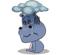 Hugo: top Hippo sticker sticker #4959373